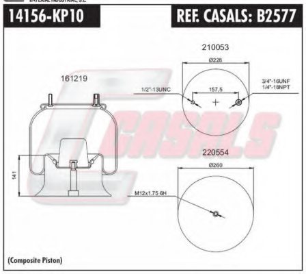 CASALS B2577 Boot, air suspension